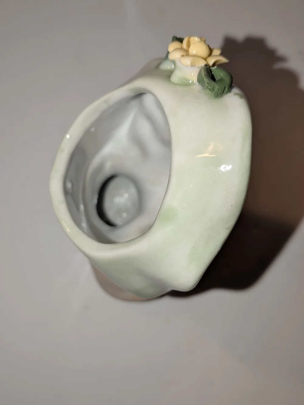 Vintage 1950's Porcelain Lady Head Vase 5 Inches Tall Mid Century Modern